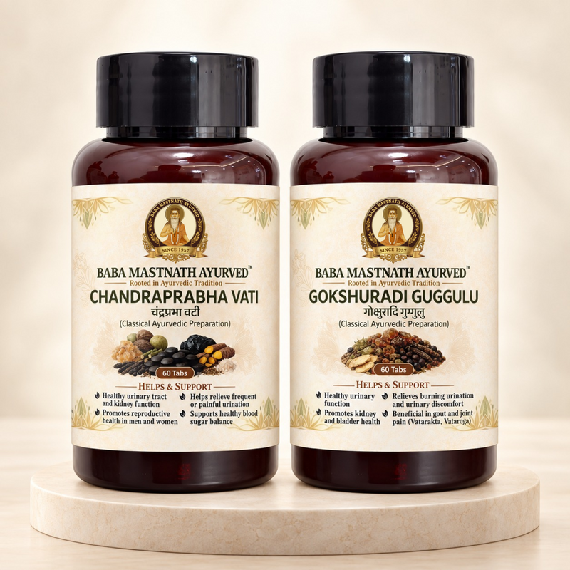 Urinary Wellness Combo with Chandraprabha Vati & Gokshuradi Guggulu | 120 Tablets