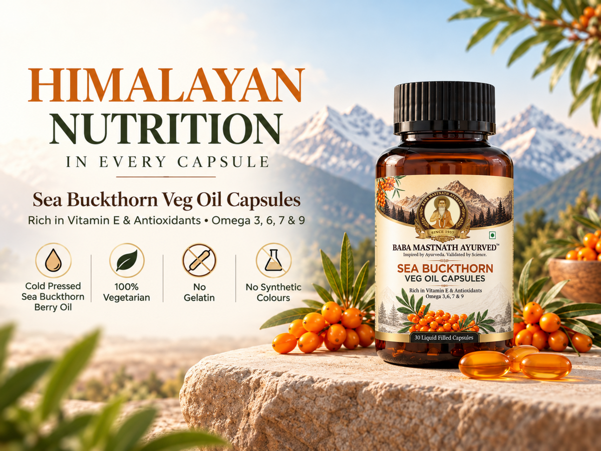 Sea Buckthorn Veg Oil Capsule- 30 Capsules
