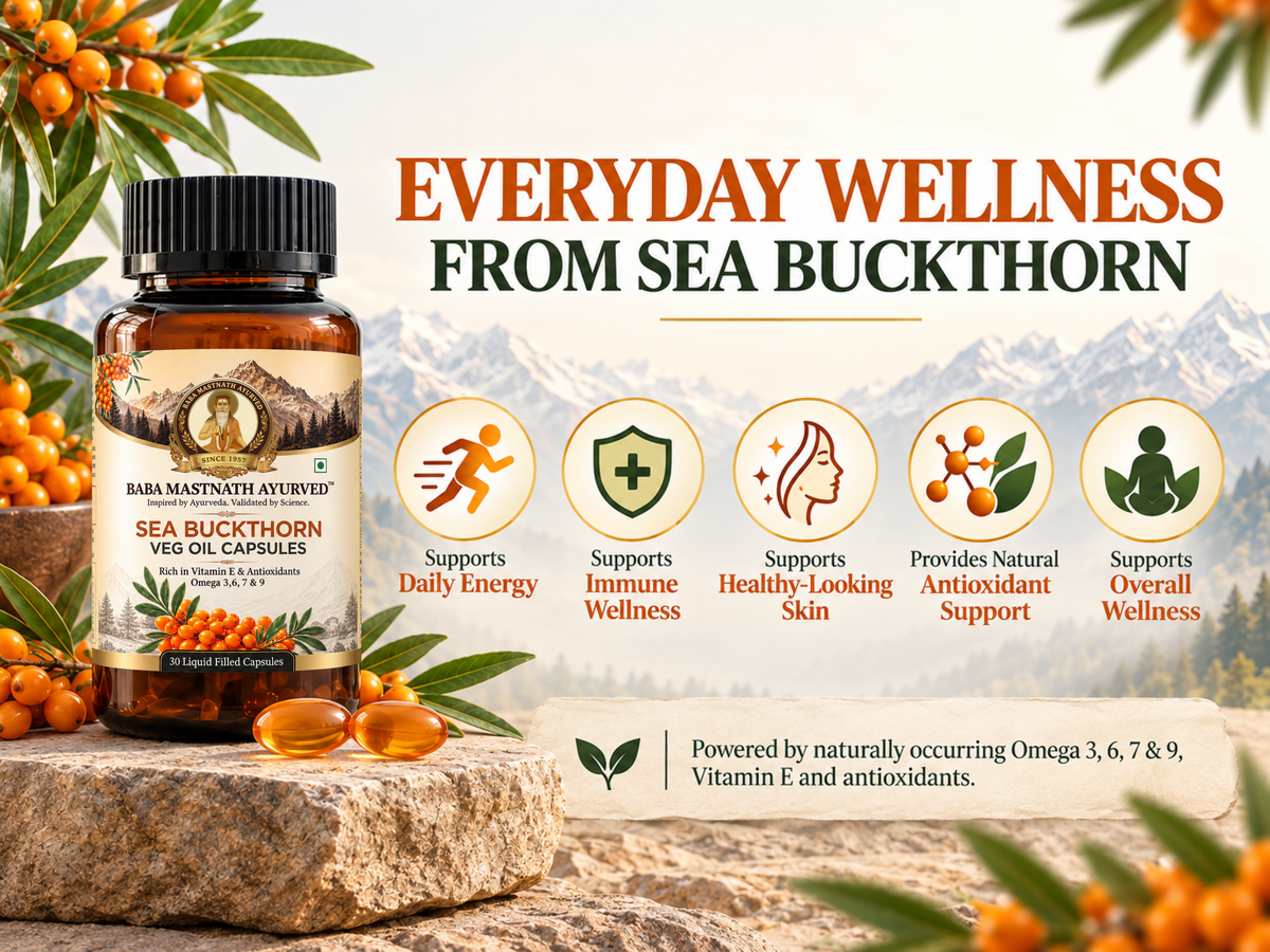 Sea Buckthorn Veg Oil Capsule- 30 Capsules