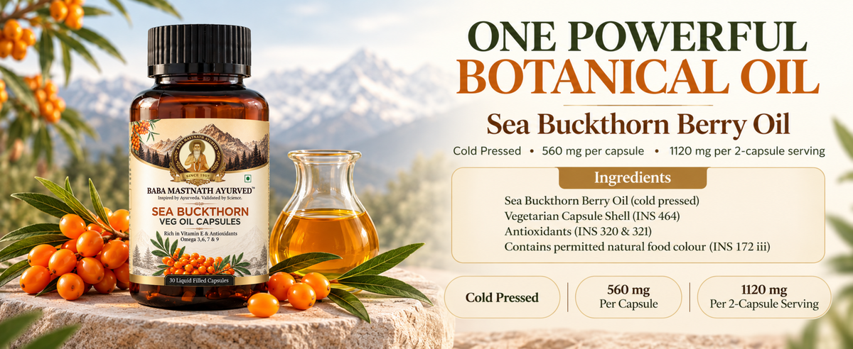 Sea Buckthorn Veg Oil Capsule- 30 Capsules
