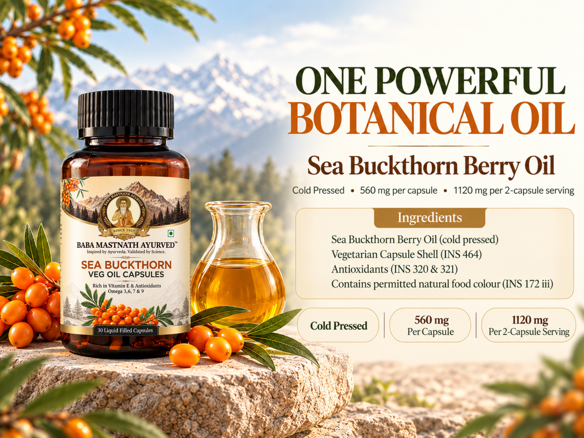 Sea Buckthorn Veg Oil Capsule- 30 Capsules
