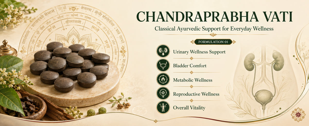 Urinary Wellness Combo with Chandraprabha Vati & Gokshuradi Guggulu | 120 Tablets