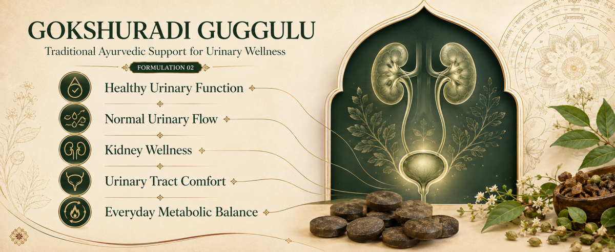 Urinary Wellness Combo with Chandraprabha Vati & Gokshuradi Guggulu | 120 Tablets