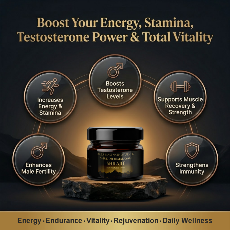 Himalayan Shilajit Resin for Men | 100% Pure Natural Resin | 75%+ Fulvic Acid | Supports Energy, Stamina, Strength & Testosterone | Ayurvedic Rasayana | 20 g Resin