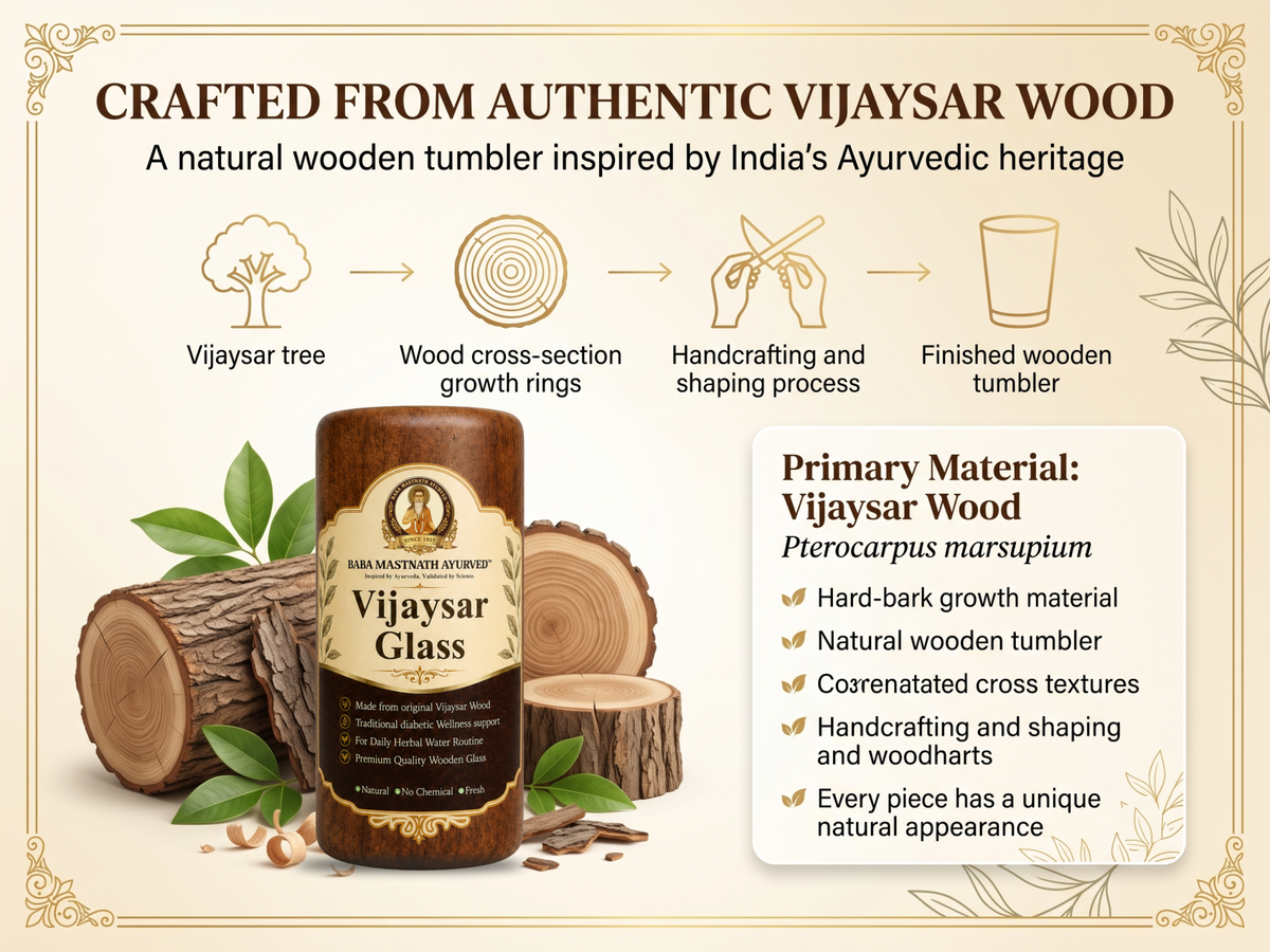 Vijaysar Wood Glass