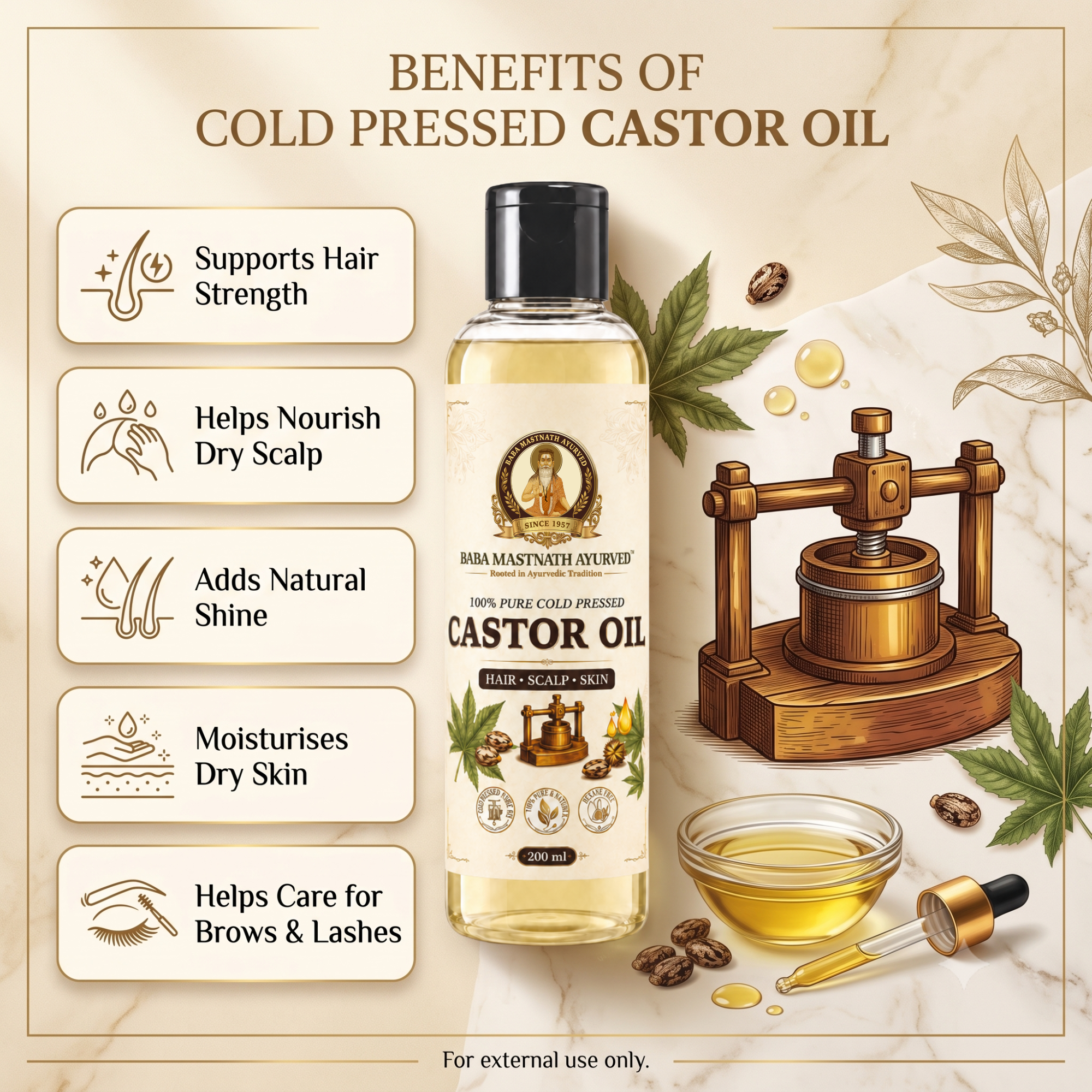 Castor Oil - 200ml