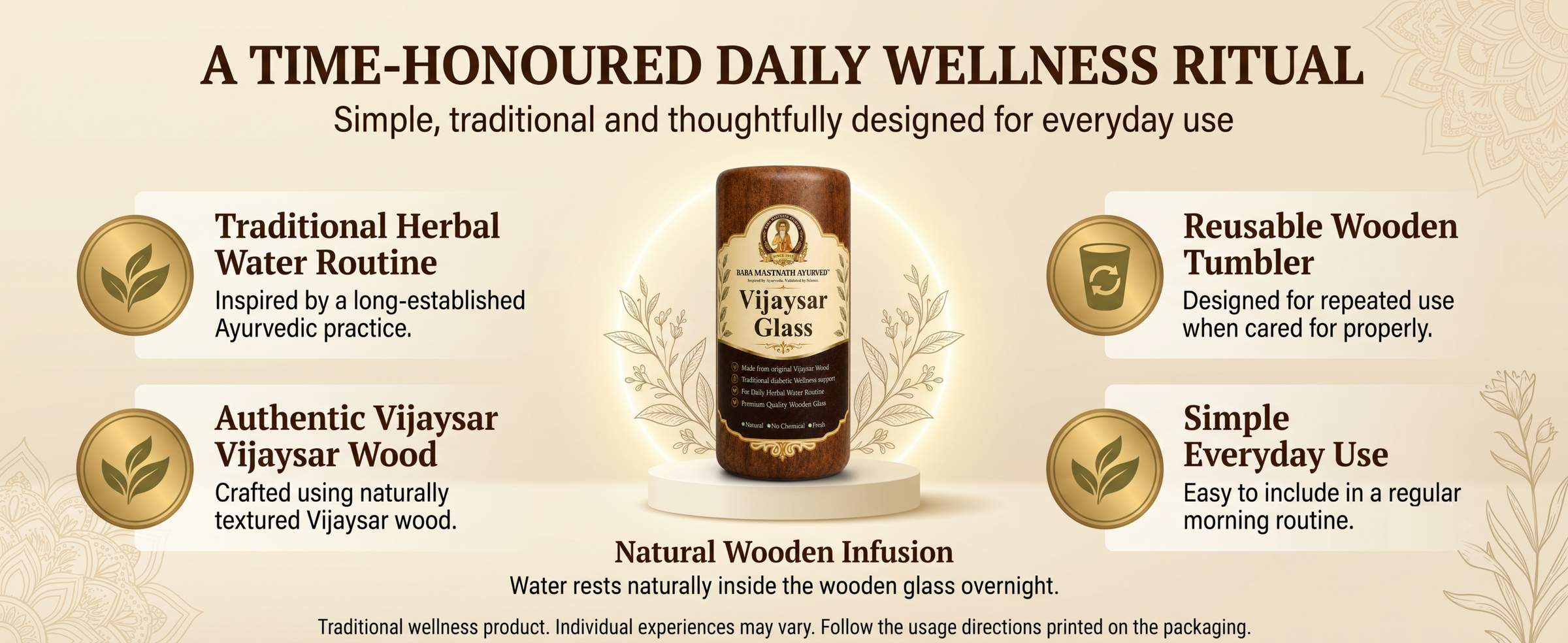 Vijaysar Wood Glass