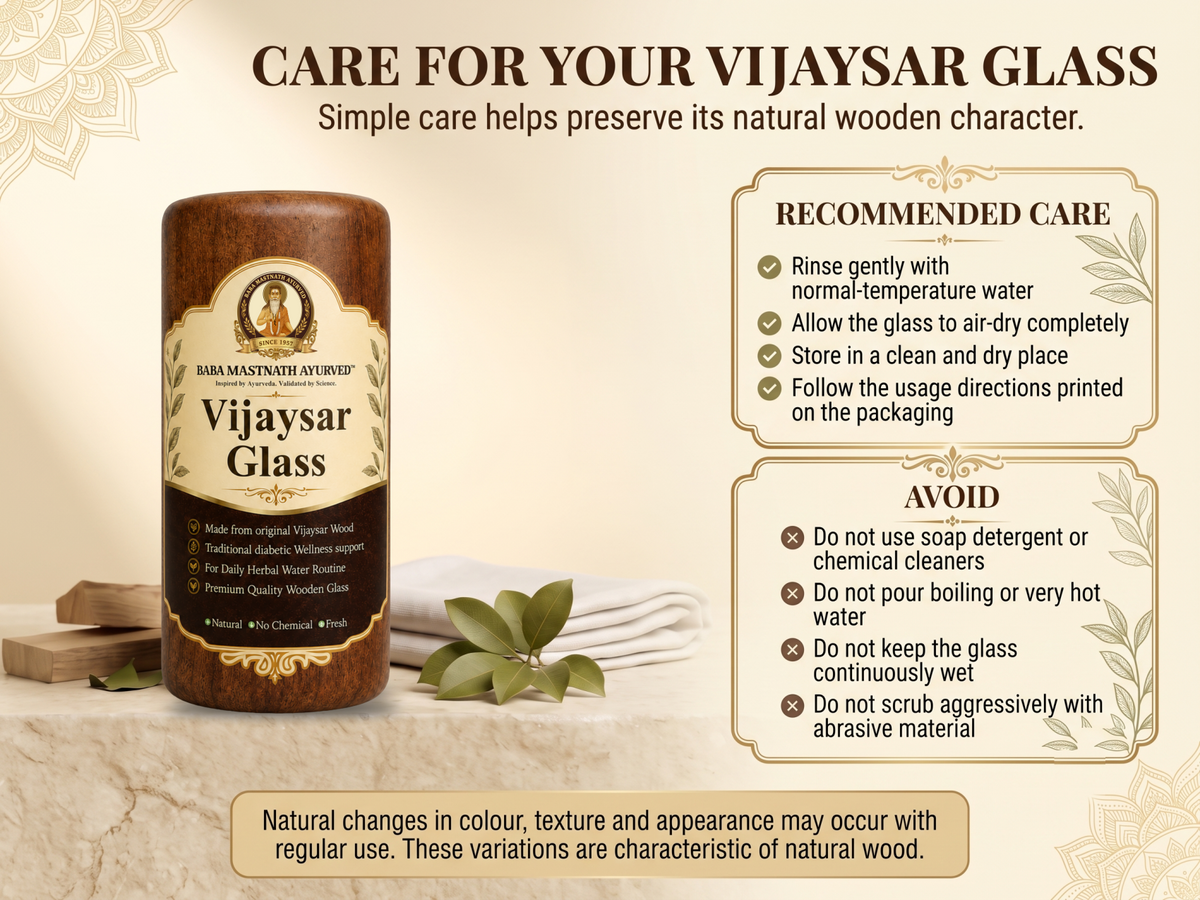 Vijaysar Wood Glass