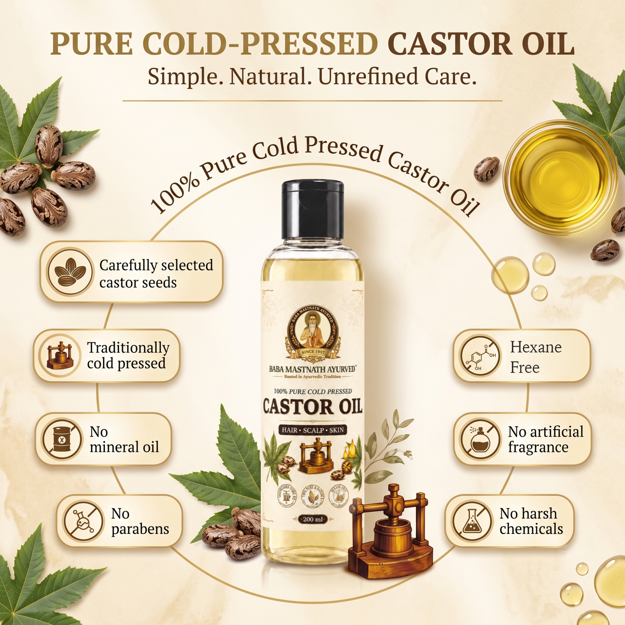 Castor Oil - 200ml