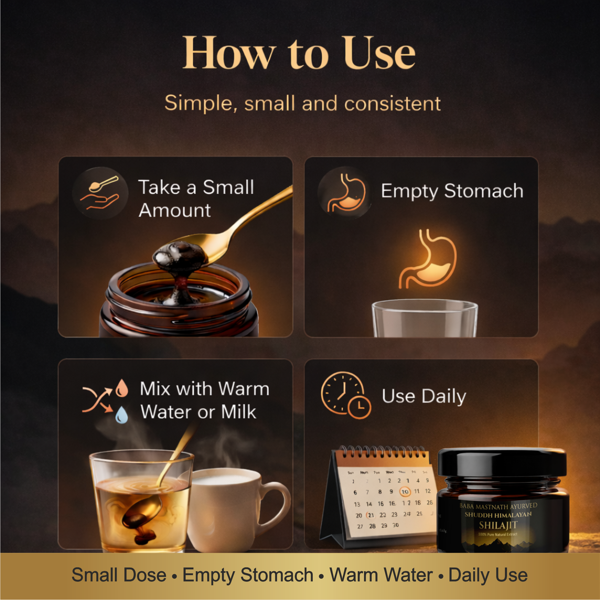 Himalayan Shilajit Resin for Men | 100% Pure Natural Resin | 75%+ Fulvic Acid | Supports Energy, Stamina, Strength & Testosterone | Ayurvedic Rasayana | 20 g Resin