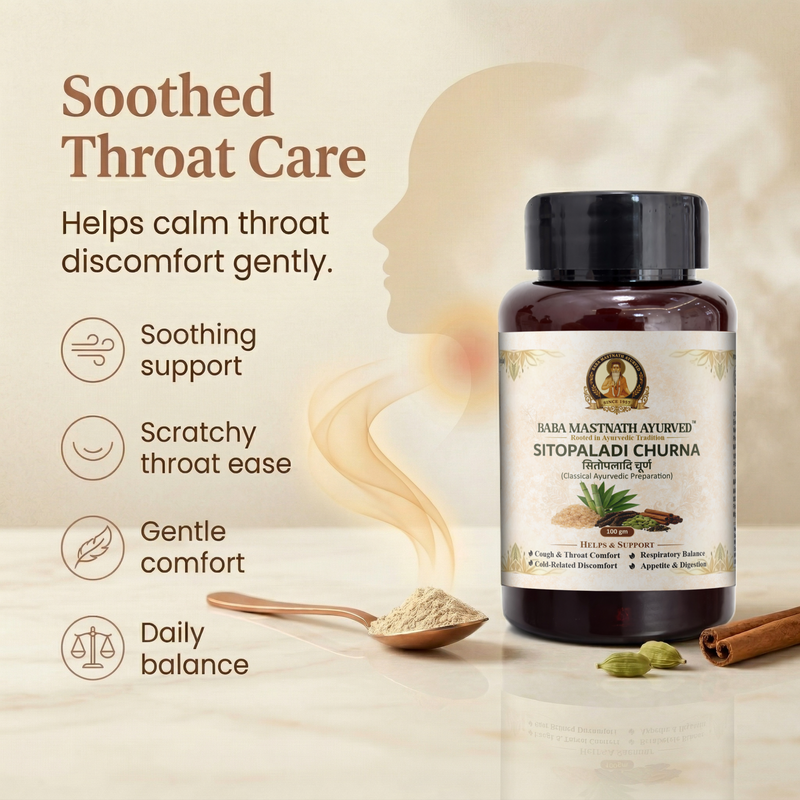 Sitopaladi Churna – 100 g | Classical Ayurvedic Medicine | Cough & Throat Comfort Support | Respiratory Balance for Cold-Related Discomfort | Supports Appetite & Digestion | Herbal Powder with Pippali, Ela & Tvak