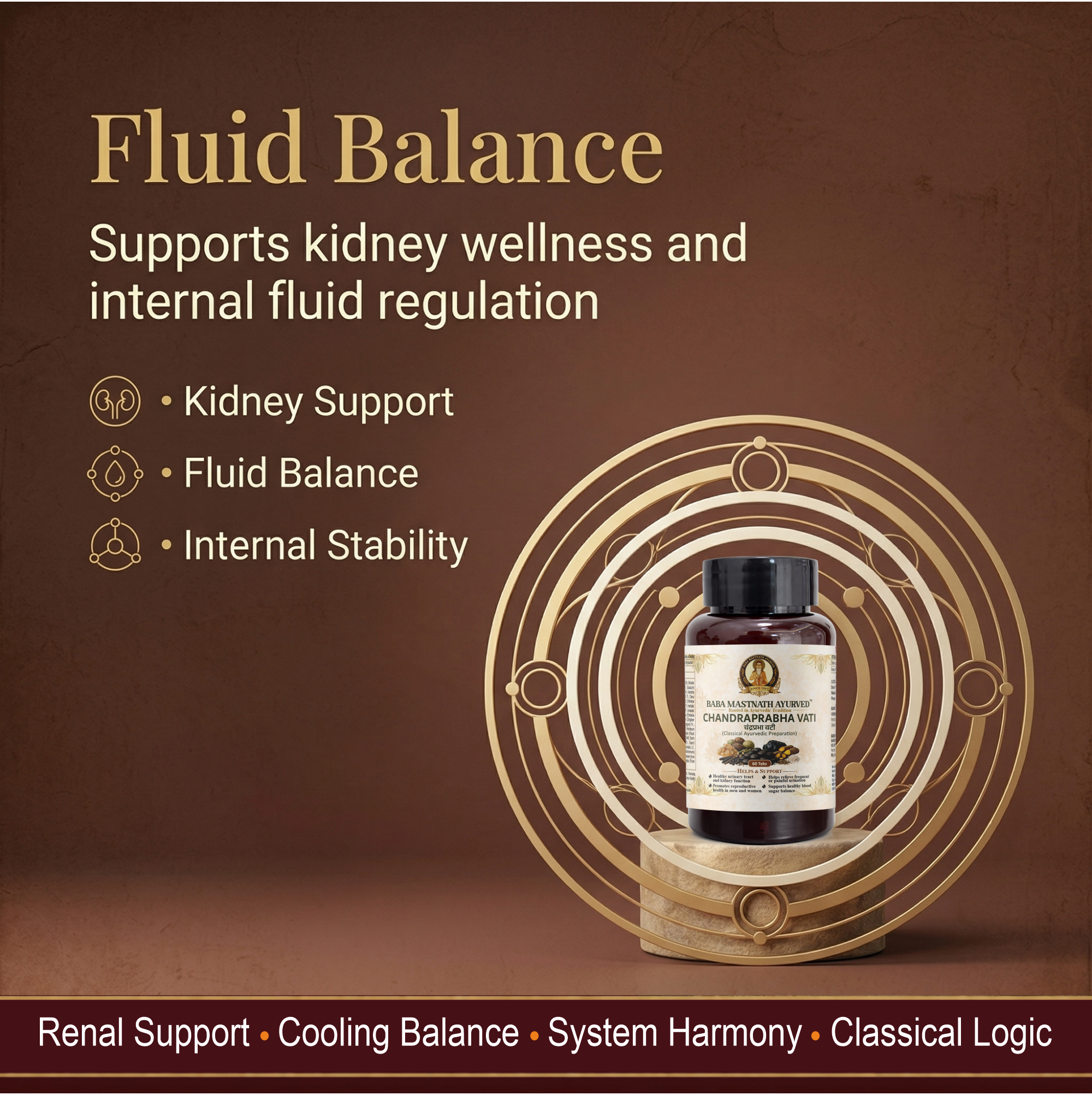 Chandraprabha Vati – 60 Tablets | Classical Ayurvedic Medicine | Urinary Tract & Kidney Support | Supports Frequent & Painful Urination | Reproductive Wellness for Men & Women | Blood Sugar Support