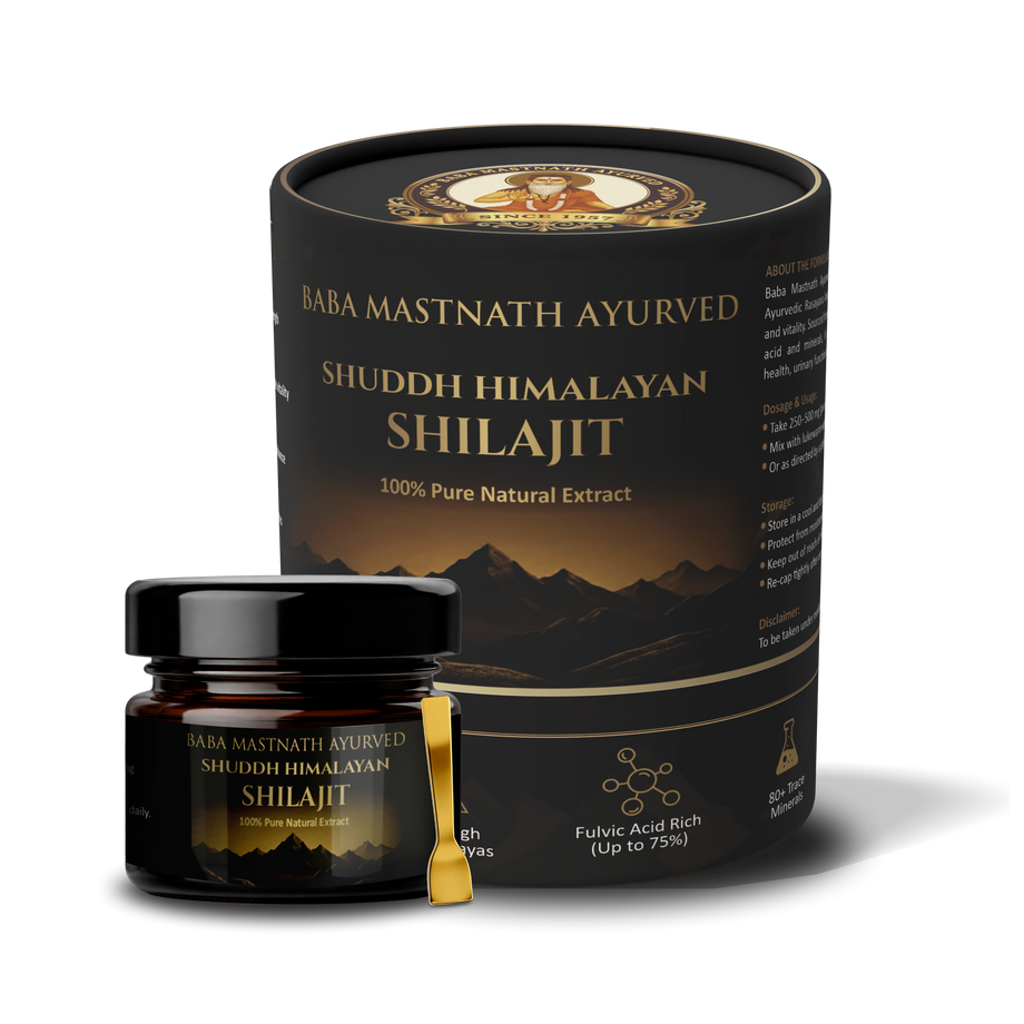 Himalayan Shilajit Resin for Men | 100% Pure Natural Resin | 75%+ Fulvic Acid | Supports Energy, Stamina, Strength & Testosterone | Ayurvedic Rasayana | 20 g Resin
