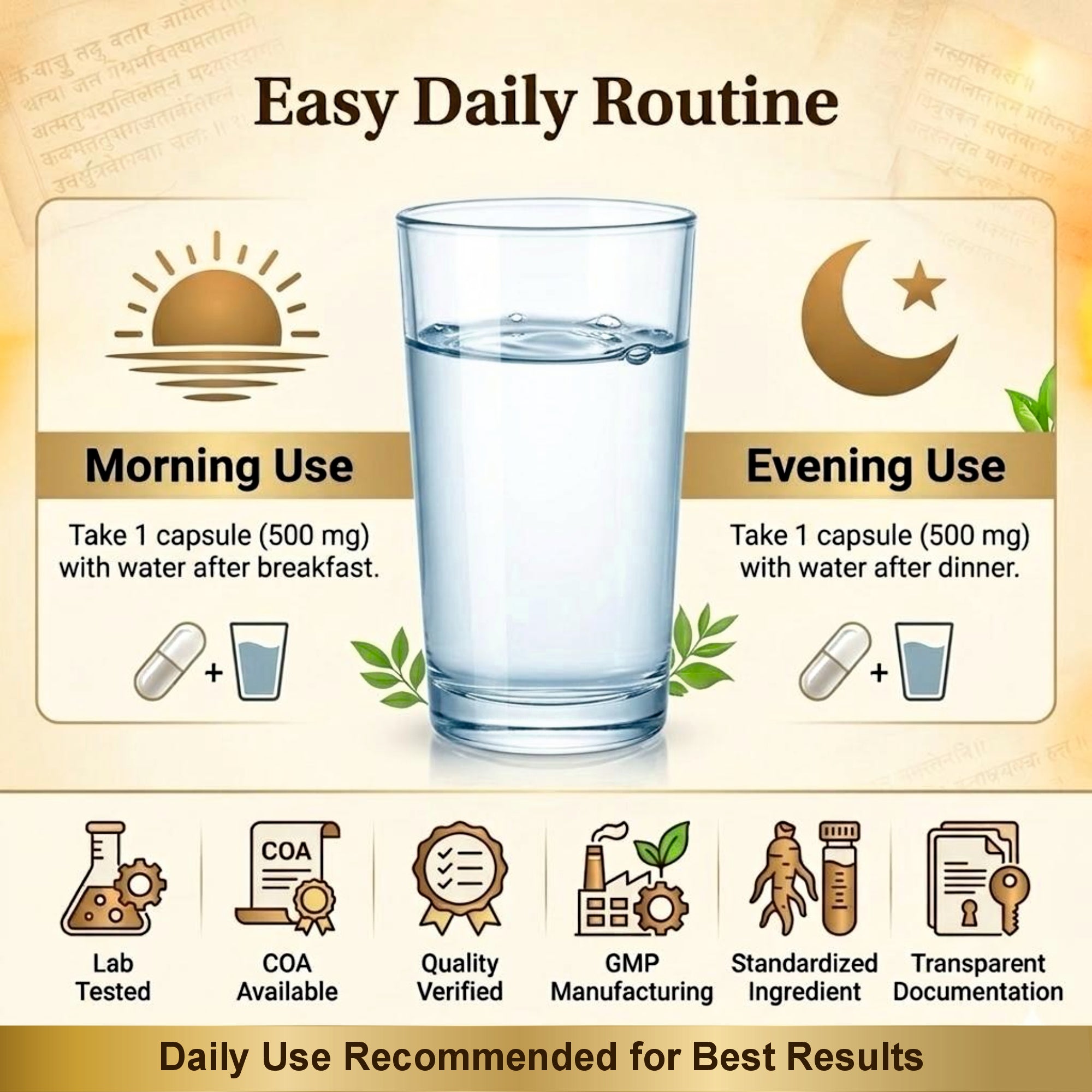 KSM-66® Ashwagandha – 500 mg Capsules | 60 Capsules | Clinically Studied Root-Only Extract | Supports Stress Relief, Energy, Focus & Cortisol Balance | Vegan | Classical Ayurvedic Medicine