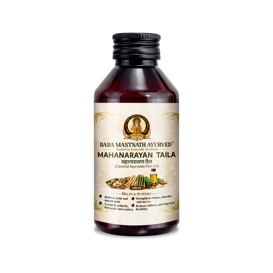Mahanarayan Taila – 100 ml | Classical Ayurvedic Pain Relief Massage Oil | Supports Joint & Muscle Pain, Stiffness & Flexibility | Arthritis, Backache & Sciatica Support | Strengthens Bones, Muscles & Nerves | Ayurvedic Medicine