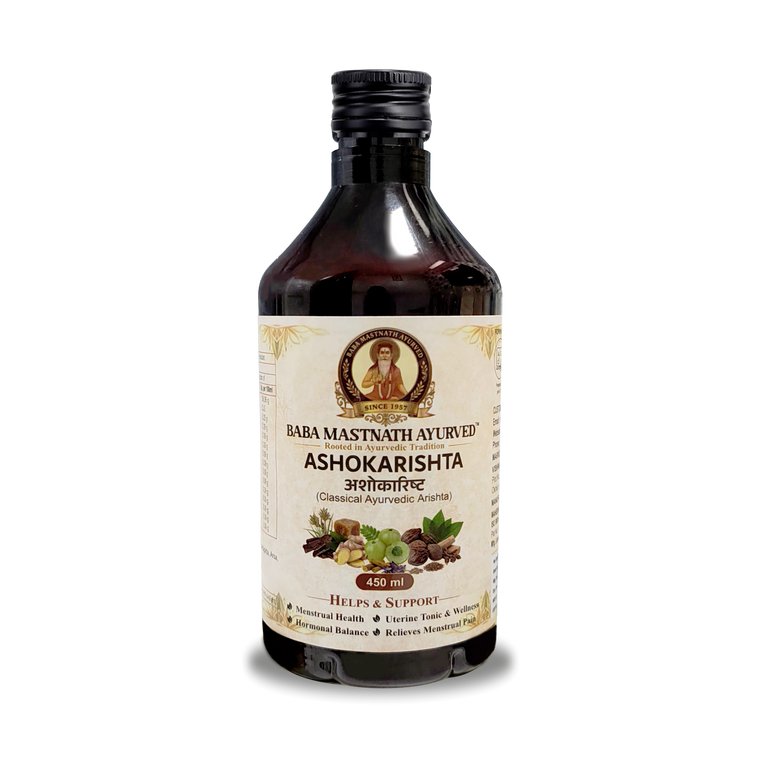 Ashokarishta – 450 ml | Classical Ayurvedic Arishta | Ashoka Bark Based Fermented Uterine Tonic | Supports Menstrual Health, Hormonal Balance & Period Comfort | Women’s Wellness Support | Ayurvedic Medicine