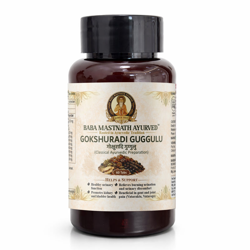 Gokshuradi Guggulu – 60 Tablets | Classical Ayurvedic Medicine | Urinary Tract & Kidney Support | Supports Burning & Painful Urination | Bladder Wellness | Joint & Gout Support (Vatarakta)